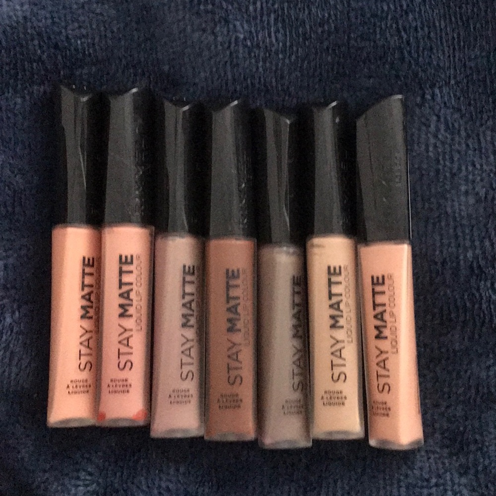 7. Pc rimmel liquid lipstick bundle